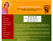 Tablet Screenshot of matrisangha.org